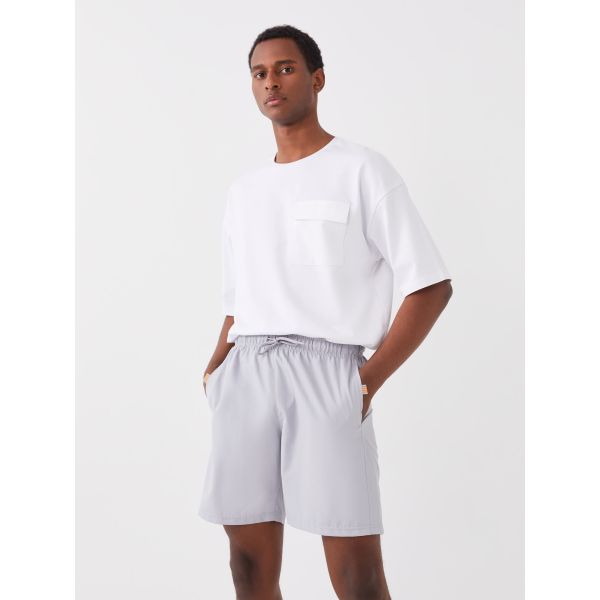 Knee-Length Basic Swim Trunk