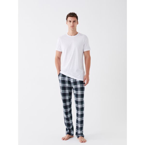 Standard Fit Plaid Men's Pajama Bottoms