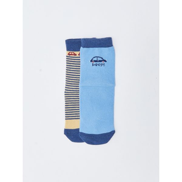 Patterned Baby Boy Socks 2 Pack