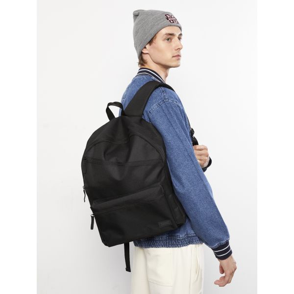 Label Printed Men's Backpack