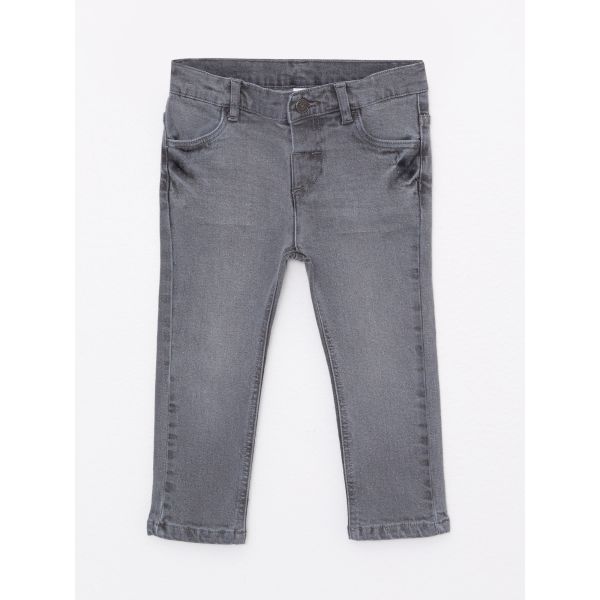 Elastic Waist Basic Baby Boy Denim Trousers