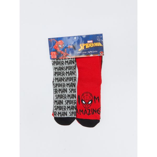 Spiderman Patterned Boys Socks 3 Pack