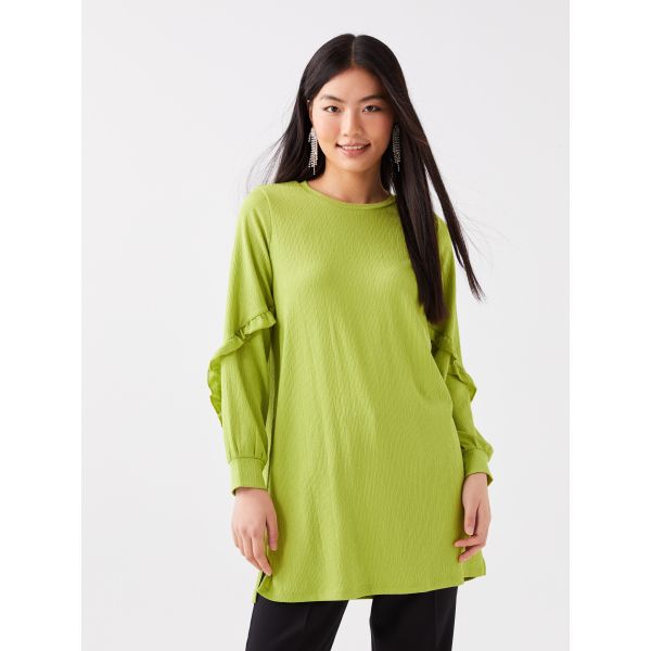 Crew Neck Regular Long Sleeve Women's Tunic