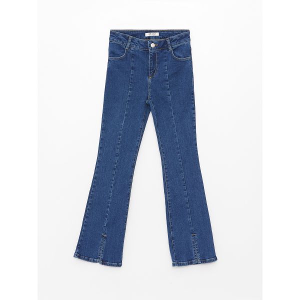 Slim Fit Spanish Leg Girls' Jean Trousers