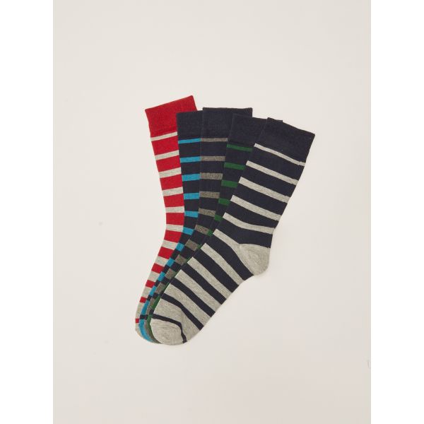 Striped Men's Socket Socks 5-Pack