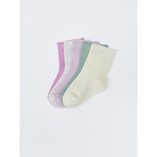 Basic Baby Girl Socket Socks 5-Pack