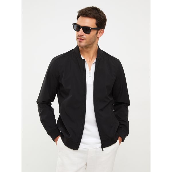 Standard Fit College Neck Men's Bomber Coat