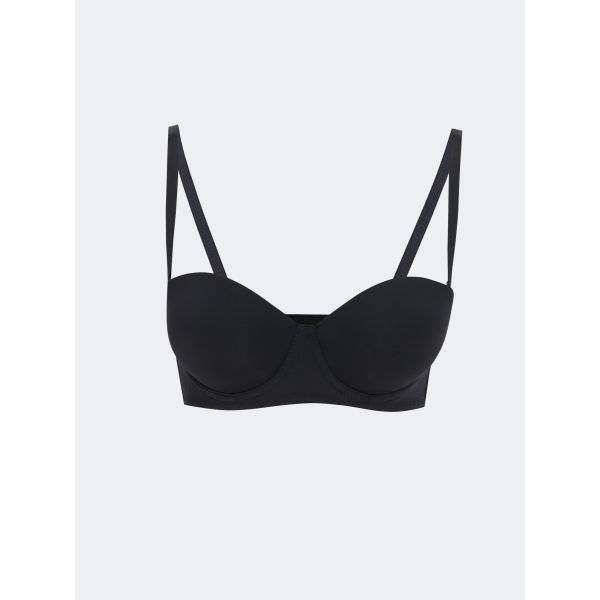 Underwire Half Padded Straight Strapless Bra