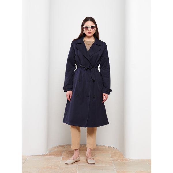 Jacket Collar Regular Long Sleeve Women's Trench Coat