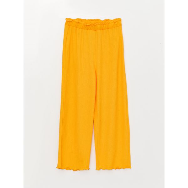 Elastic Waist Basic Bell-Bottoms Girl Trousers