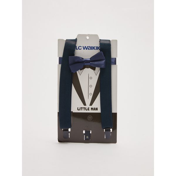 Boy’s Clip on Suspenders and Bowtie