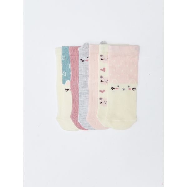 Patterned Baby Girl Socket Socks 7-pack