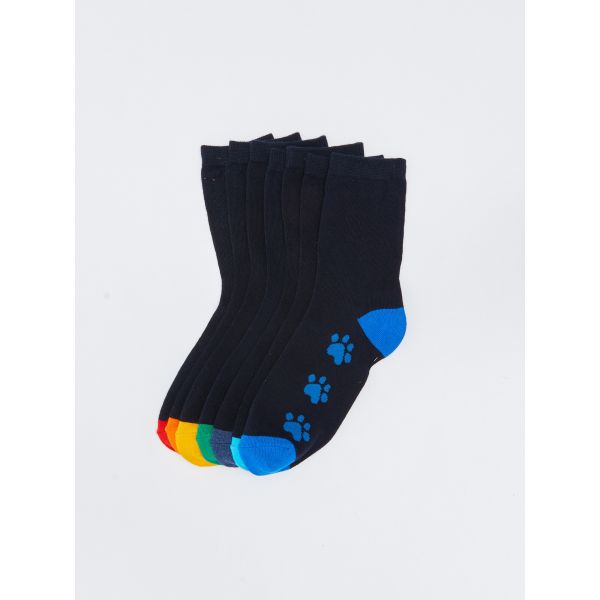 Patterned Boy Socket Socks 7-pack