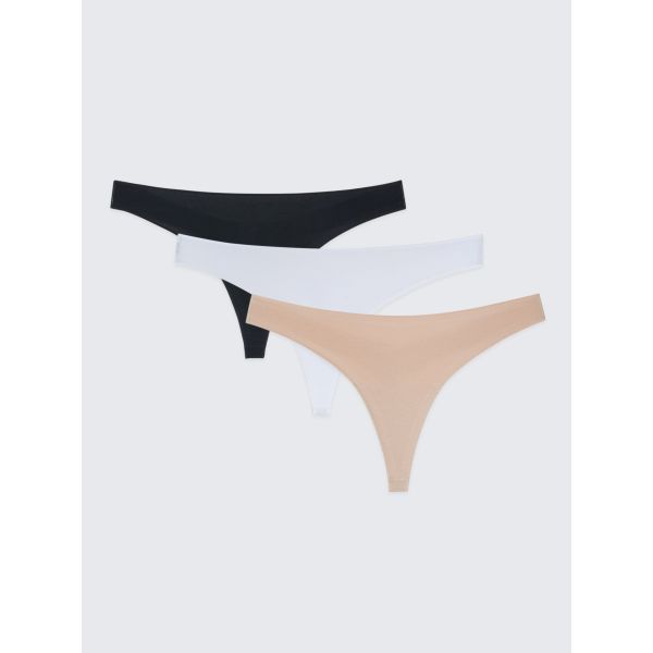 Straight Thong Panties 3-Pack