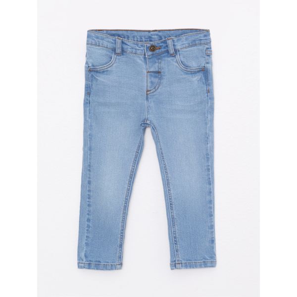 Elastic Waist Basic Baby Boy Denim Trousers