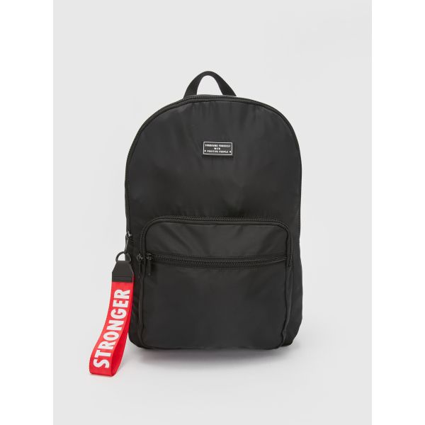 Letter Printed Men's Backpack