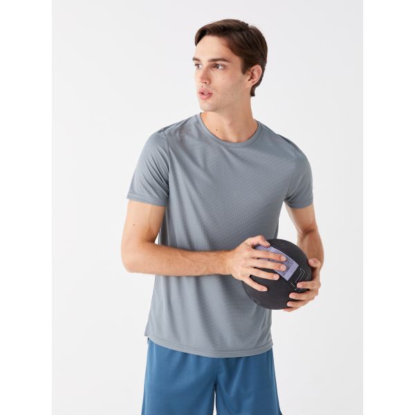 Crew Neck Short Sleeve Men's Sports T-Shirt