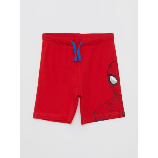 Spiderman Printed Boy Shorts With Waist Elastic