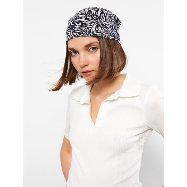 Zebra Patterned Women's Bandana