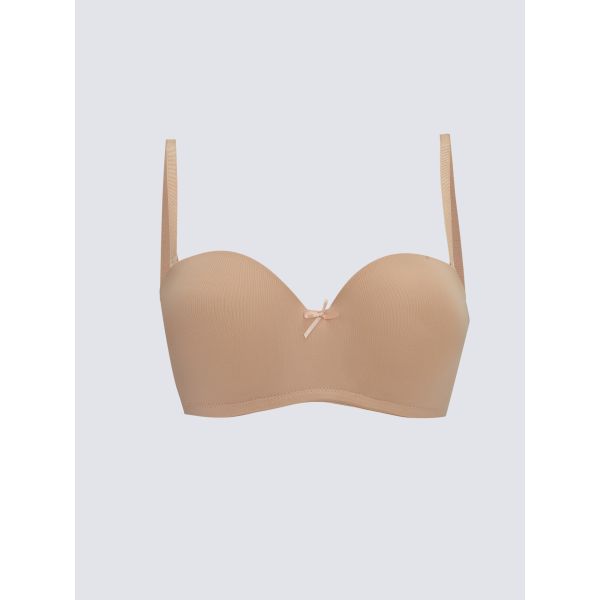 Underwire Half Padded Straight Strapless Bra