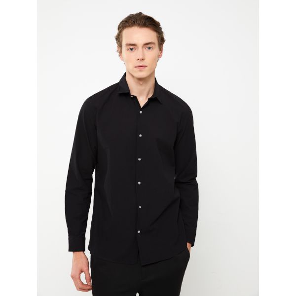 Slim Fit Long Sleeve Men's Shirt