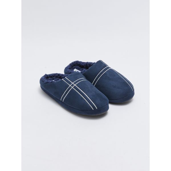 Closed Front Striped Men's Indoor Slippers