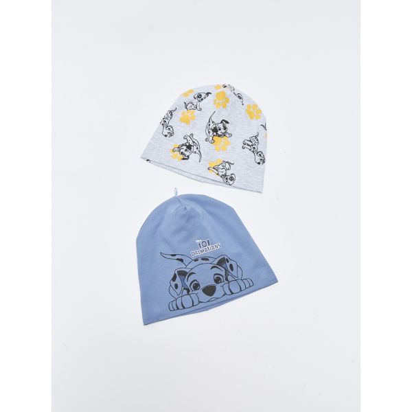 101 Dalmatians Patterned Baby Boy Beret 2 Pack