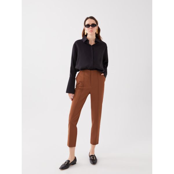 Slim Fit Women Carrot Trousers