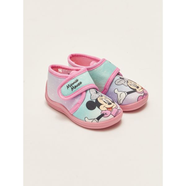 Minnie Mouse Licensed Velcro Closure Baby Girl Panduf