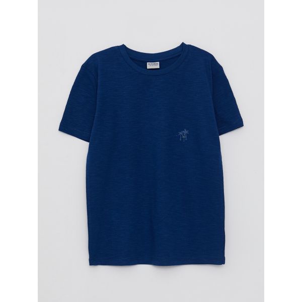 Crew Neck Printed Short Sleeve Boy T-Shirt