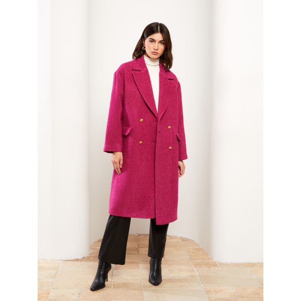 Jacket Collar Regular Long Sleeve Women's Cachet Coat