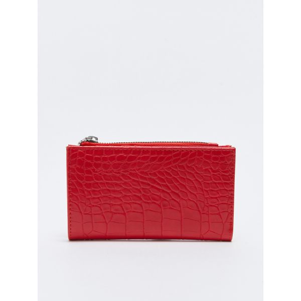 Leather Look Crocodile Patterned Women's Wallet