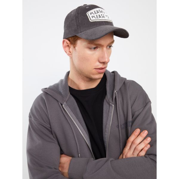 Text Printed Men's Cap Hat