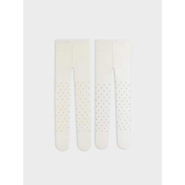 Patterned Baby Girl Pantyhose 2-Pack