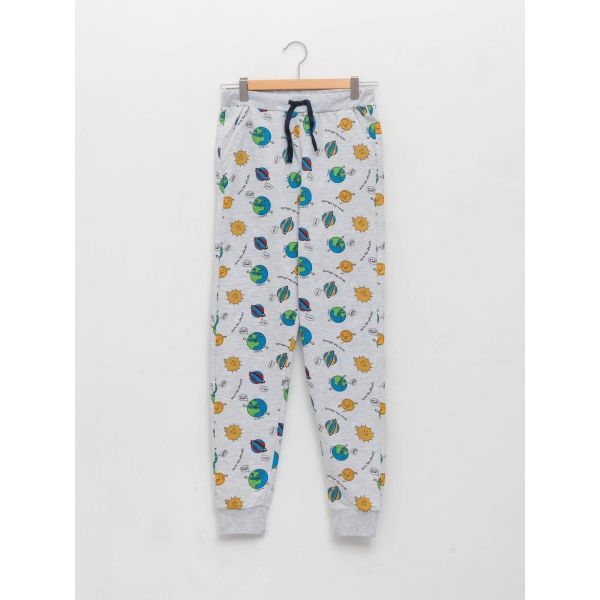 Elastic Waist Printed Boy Jogger Sweatpants