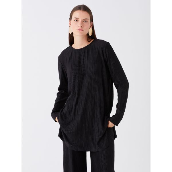 Crew Neck Regular Long Sleeve Women's Tunic