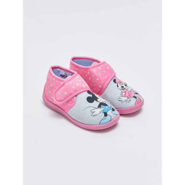 Minnie Mouse Licensed Velcro Slippers for Girls