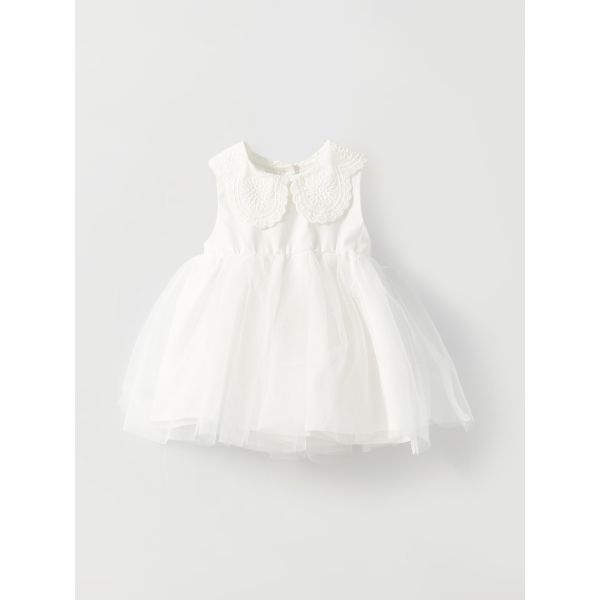 Baby Neck Tulle Skirt Baby Girl Dress