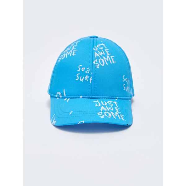 Text Printed Men's Cap Hat