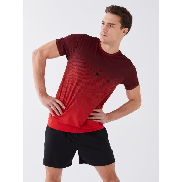 Crew Neck Short Sleeve Men's Sports T-Shirt