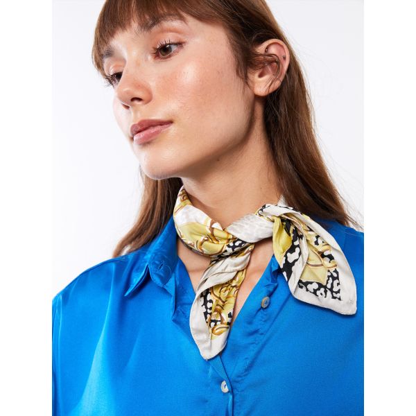 Patterned Satin Women's Bandana