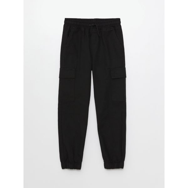 Elastic Waist Boy Cargo Trousers