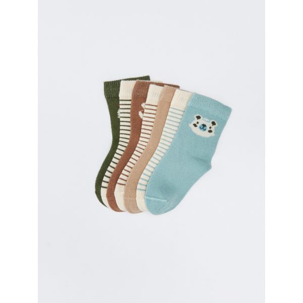 Patterned Baby Boy Socket Socks 7-pack