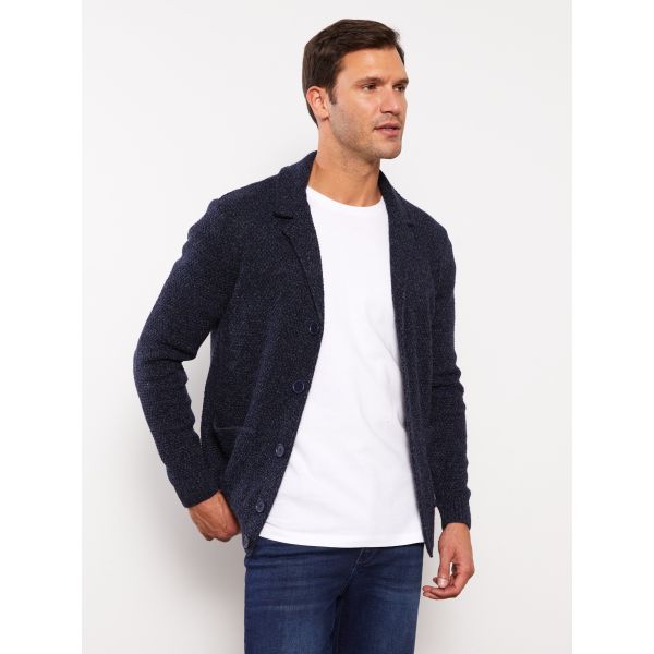 Standard Pattern Jacket Collar Men's Knitwear Cardigan