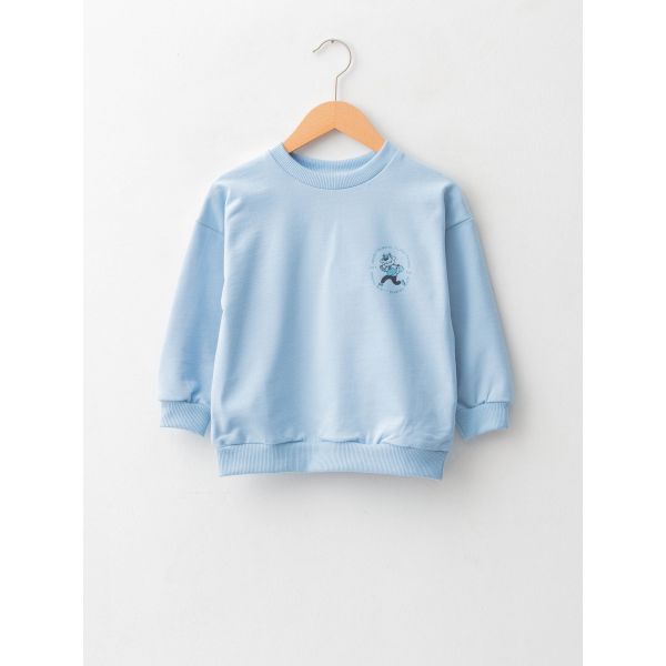 Crew Neck Long Sleeve Baby Boy Sweatshirt