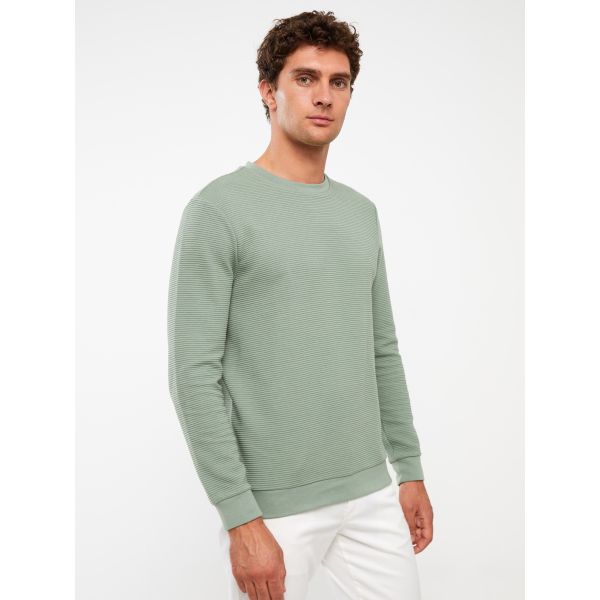 Crew Neck Long Sleeve Men's Sweatshirt