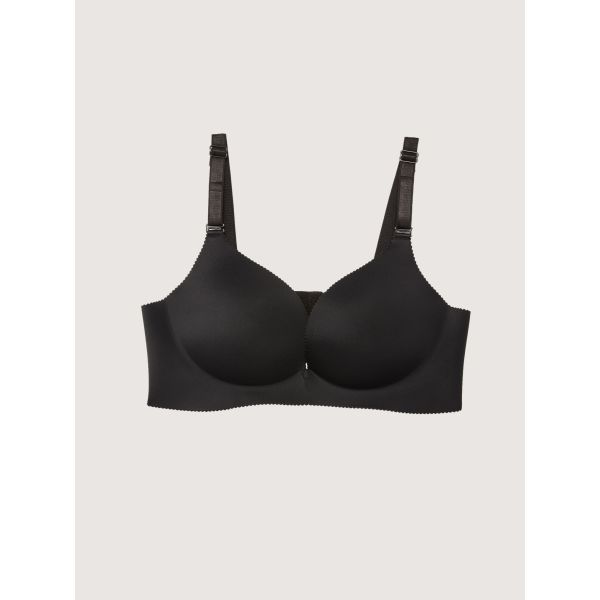 Half Padded Adjustable Strap Plain Bra