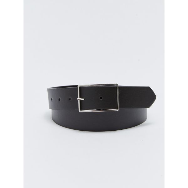 Leather Look Woman Belt