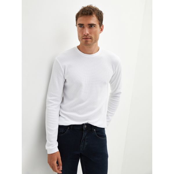 Crew Neck Long Sleeve Men's Sweatshirt