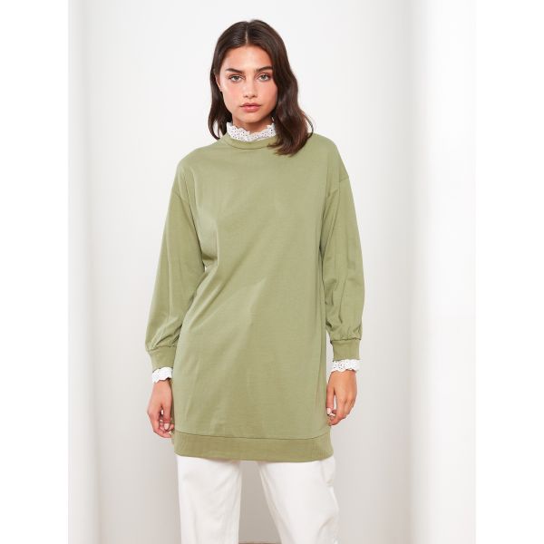 Turtle Neck Regular Long Sleeve Women's Tunic